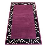 Tapis Prime Pile Bordüre Noir / Violet - 80 x 150 cm