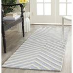 Tapis Prita Laine - Bleu clair / Blanc - 90 x 150 cm