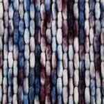 Tapis Reflection (tissé à la main) Laine vierge / Coton - Blanc / Bleu / Rouge rubis - 130 x 190 cm