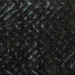Tapijt Relief kunstvezels - Antracietkleurig/turquoise - 160x225cm
