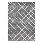 Teppich Rhombe Kunstfaser - Grau / Creme - 70 x 140 cm