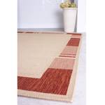 Tapis Saint Louis Fibre synthétique - Beige / Rouge