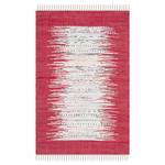 Tapis Saltillo Rouge / Blanc - 90 x 150 cm