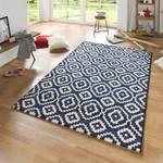 Tapis Skandi II Fibres synthétiques - Bleu - 160 x 230 cm