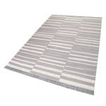 Teppich Skid Marks (handgewebt) Mischgewebe - Grau / Creme - 130 x 190 cm