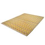 Tapis Smooth Comfort II Jute / Étoffe de coton - Jaune - 140 x 200 cm