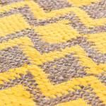 Tapis Smooth Comfort II Jute / Étoffe de coton - Jaune - 160 x 230 cm