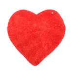 Tapis Soft Heart Rouge - Dimensions : 100 x 100 cm