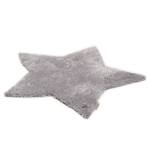 Teppich Soft Star Grau - Maße: 100 x 100 cm