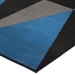 Tapis Spiky Fibres synthétiques - Bleu lumineux / Noir - 160 x 230 cm