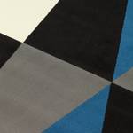 Tapis Spiky Fibres synthétiques - Bleu lumineux / Noir - 160 x 230 cm
