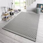 Tapis Spot Fibres synthétiques - Gris / Crème - 140 x 200 cm