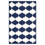 Tapis Tangier Bleu - Blanc - Fibres naturelles - 120 x 180 cm