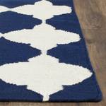 Tapis Tangier Bleu - Blanc - Fibres naturelles - 120 x 180 cm