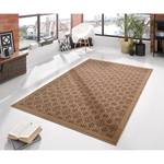 Tapis Tile Fibres synthétiques - Marron - 200 x 290 cm