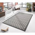 Teppich Tile Kunstfaser - Grau / Creme - 160 x 230 cm