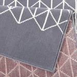 Teppich Twist Kunstfaser - Grau / Creme - 160 x 230 cm