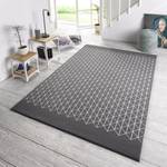 Teppich Twist Kunstfaser - Grau / Creme - 160 x 230 cm