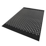 Tapis Twist Fibres synthétiques - Noir / Crème - 70 x 140 cm