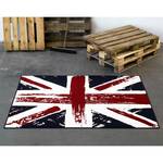 Tapijt Union Jack Vintage Beige - Blauw - Rood - Textiel - 140 x 200 cm