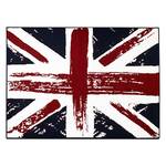 Tapis Union Jack Vintage Beige - Bleu - Rouge - Textile - 140 x 200 cm