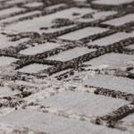 Tapijt Velvet Grid kunstvezels - Taupe/bruin - 80x150cm