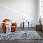 Teppich Velvet Grid Kunstfaser - Taupe / Hellgrau - 80 x 150 cm