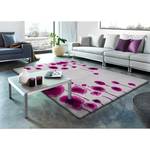 Tapis Verona I Fibres synthétiques - Blanc / Rose vif - 160 x 230 cm