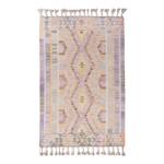 Vloerkleed Vintage Classic Kelim textielmix - Lila/roze - 65x135cm