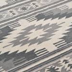 Vloerkleed Vitage Kelim II textielmix - Grijs/crèmekleurig - 160x230cm
