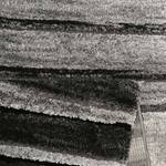 Tapijt Wild Stripes kunstvezels - grijs/beige - 80x150cm