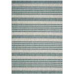 Tapis Wilshire Fibres synthétiques - Cachemire / Bleu pétrole - 160 x 230 cm