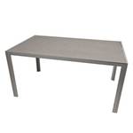 Tisch Candil Aluminium/Glas - Grau