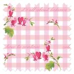 Nappe Happy Easter III Rose foncé - 130 x 130 cm