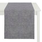 Chemin de table Cinta Tissu - Gris argenté