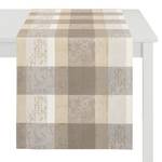 Chemin de table Country Home V Blanc / Beige