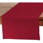 Chemin de table Cotton Panama Rouge rubis