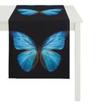 Tischläufer Schmetterling Schwarz / Blau