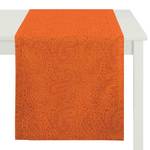 Chemin de table Uni Paisley Tissu - Orange