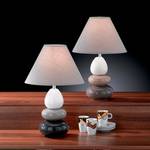 Lampada da tavolo Balon Ceramica marrone/Crema