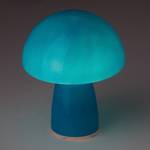 Tafellamp Champ blauw glas 1 lichtbron