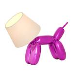 Tafellamp Doggy roze/wit - 1 lichtbron