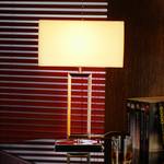 Tafellamp Dorado katoen/roestvrij staal - 1 lichtbron
