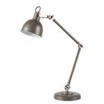 Lampada da tavolo Emery ferro - 1 luce - Grigio