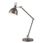 Lampada da tavolo Emery ferro - 1 luce - Grigio