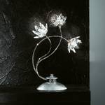 Lampada da tavolo Fiorella Silber Metallo/Vetro 3 luci