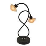 Lampe Firenze Métal / Verre Marron 2 ampoules