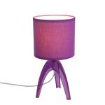 Lampada da tavolo Materiale sintetico/Tessuto Viola 1 luce