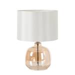 Lampe Loster Verre / Coton - 1 ampoule - Blanc