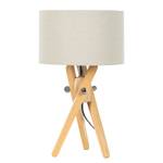 Lampe Mikko Bois massif / Tissu - 1 ampoule